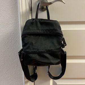 Mini black backpack